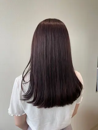 セミロング カラー 木村 架音のヘアスタイル