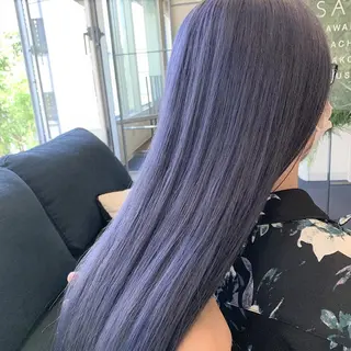 セミロング W_SALON ［触れたくなる艶髪］のヘアスタイル