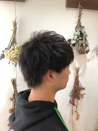 メンズ 東梅田エリアカラー ヘアセットNo. 1のヘアスタイル