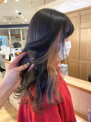 ロング カラー 遠藤沙也加 /レイヤーカットのヘアスタイル