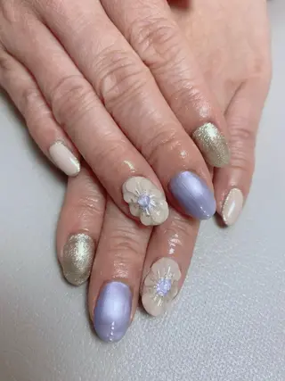 ミディアム cattleya nailのネイルデザイン
