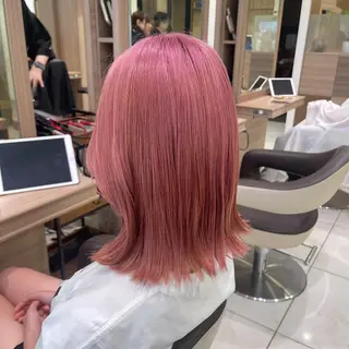 ミディアム カラー 艶カラー みゆう🎀のヘアスタイル