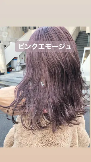 セミロング カラー tuki yokohama所属・店長 小池アキトのヘアスタイル