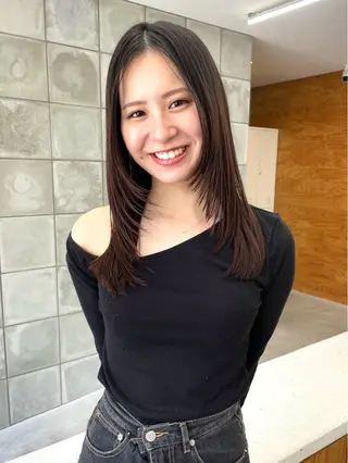 ミディアム 榛葉 夢乃のヘアスタイル