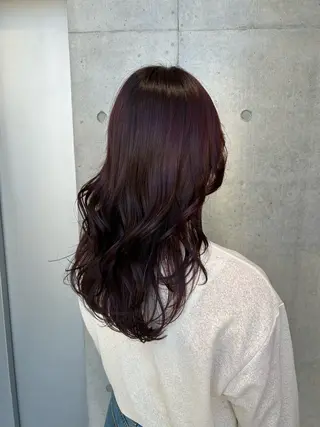 セミロング カラー ヘアアレンジ 🍎艶モテカラー🍎 カリンのヘアスタイル