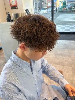 パーマ メンズ 中島 耀一朗のヘアスタイル