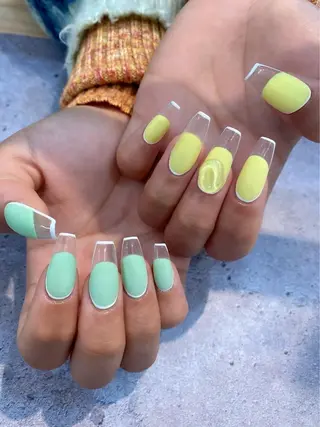 ロング ネイル Nail&Eye lashレクランのネイルデザイン