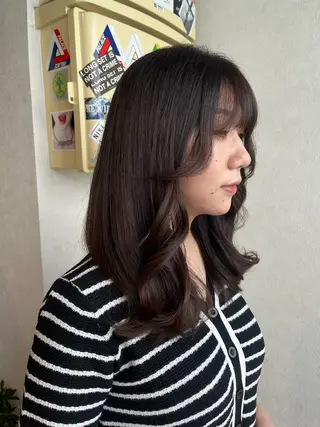 ロング the OSCAR所属・韓国ヘアスタイリスト Harukaのヘアスタイル