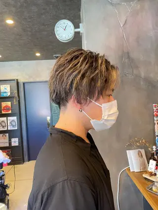 ショート カラー メンズ D.log 大和西大寺店所属・川崎 雅大のヘアスタイル