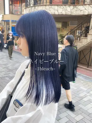 セミロング カラー THESALONS所属・🤍ブリーチカラー /寄田龍樹🤍のヘアスタイル