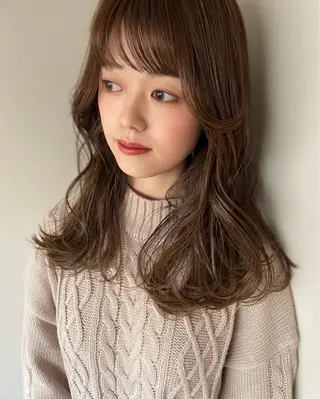 セミロング miri髪質改善 久留米/韓国のヘアスタイル