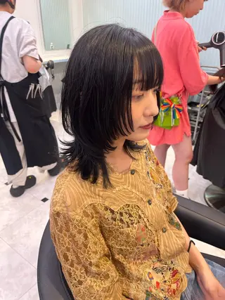 カラー 似合わせ💗透け感 💗うる艶カラー💗のヘアスタイル