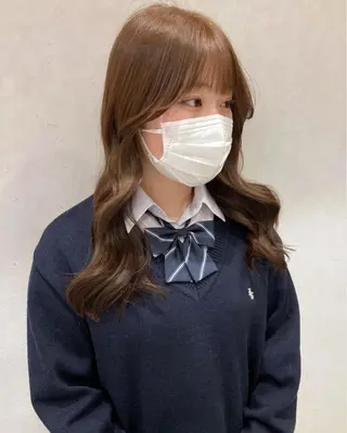 ロング カラー nono/パーマ /顔まわりカット🐈のヘアスタイル