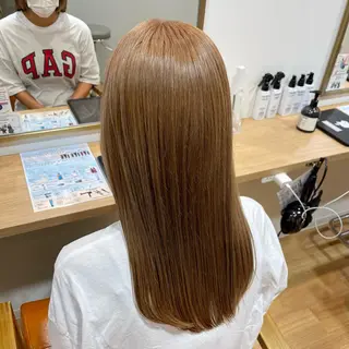 ロング カラー noa  🦋 ブリーチ/暖色のヘアスタイル