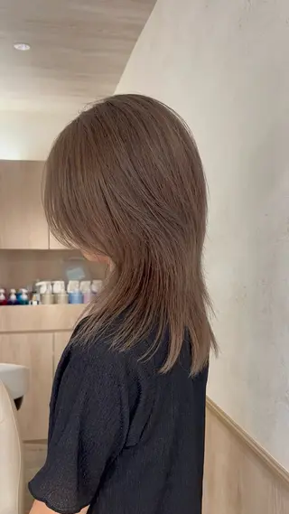 セミロング 🎀⋆˙透け感カラー トリートメント/ユズのヘアスタイル