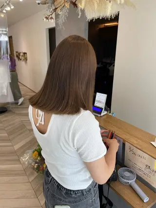 セミロング 永井 瑞穂のヘアスタイル