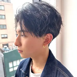 ショート パーマ メンズ take/ショート& レイヤーカット/銀座のヘアスタイル