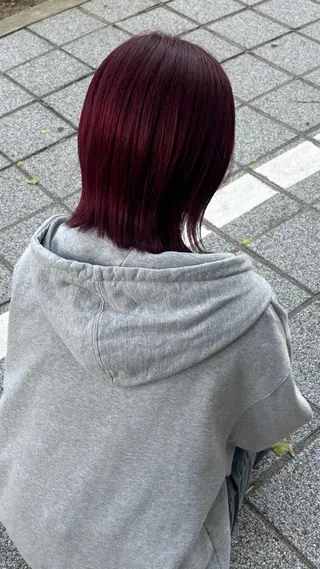 ミディアム カラー 🍓ハイトーンカラー 🎀nene🍓のヘアスタイル