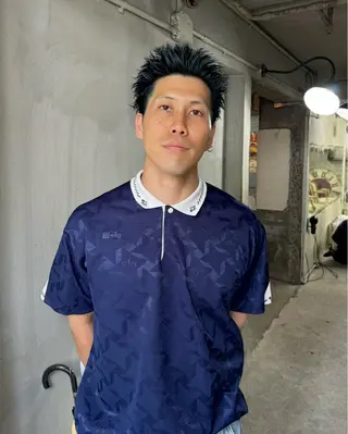 カラー メンズ パーマ、髪質改善 カズマのヘアスタイル