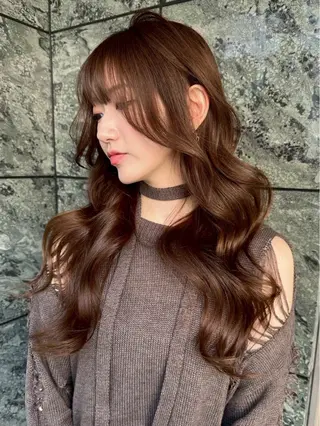 ロング カラー 🍁ベージュカラー/ レイヤーカット/涼のヘアスタイル