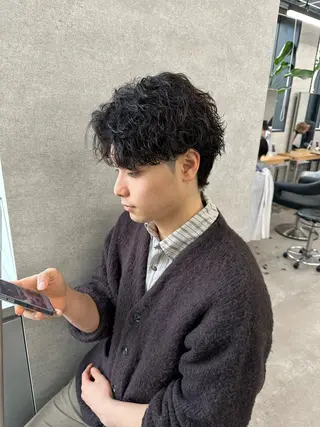 ショート パーマ メンズ 【メンズ特化】 笹目純のヘアスタイル