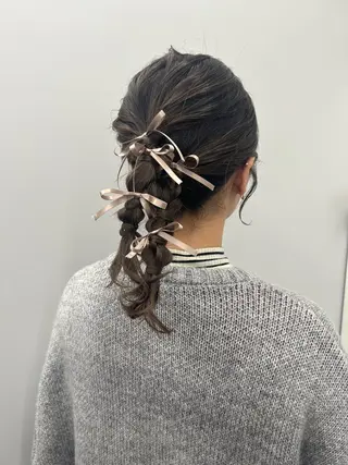 ミディアム ｺｺﾛ⌇ ﾎﾞﾌﾞとﾊｲﾄ-ﾝのヘアスタイル