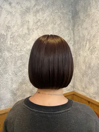 ミディアム Agu hair TENOE大宮氷川参道店所属・透明感艶感カラー ボブスタイル増田のヘアスタイル