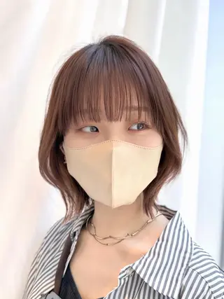 ミディアム カラー パーマ ヘアアレンジ レイヤーカット/ボブ /縮毛矯正✨大輝のヘアスタイル