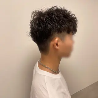 ショート Go today shaire salon所属・AiLi🕊️天神 メンズパーマのヘアスタイル