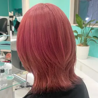 ミディアム カラー 艶/透明感 🫧カラーのヘアスタイル