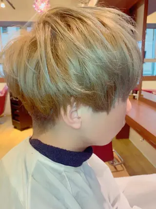 ショート カラー パーマ メンズ SALOWIN GINZA所属・✨ツヤ髪デザイナー ✨ひかり✨のヘアスタイル