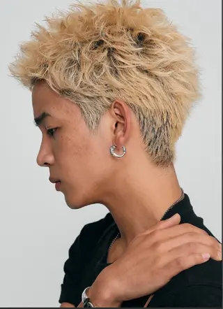 ショート パーマ メンズ fifth天神大名Ⅱ所属・fifth天神 パーマ特化/石橋航海のヘアスタイル