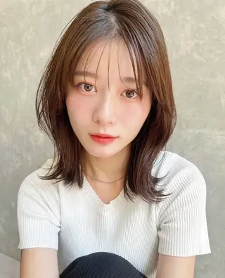 ミディアム 🌈韓国ボブミディ 表参道sandノスケのヘアスタイル