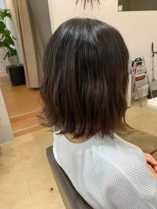 ミディアム 西新/siohair 似合わせ/石尾刻矢のヘアスタイル