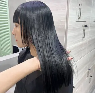 ロング カラー ナツミ/透明感カラー /酸性ストレートのヘアスタイル