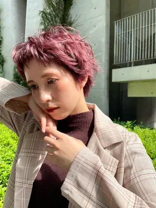 カラー momone🍒 メンズカットパーマのヘアスタイル