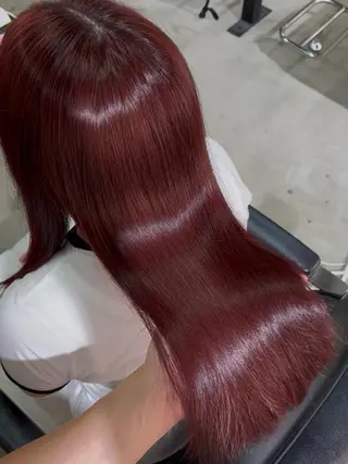 ロング Nozomi/透明感 /デザインカラーのヘアスタイル