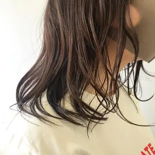 セミロング 原 梢のヘアスタイル