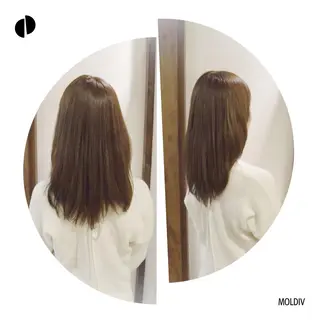 セミロング カラー ✨縮毛矯正✨髪質改善 ナカシマ ユミのヘアスタイル