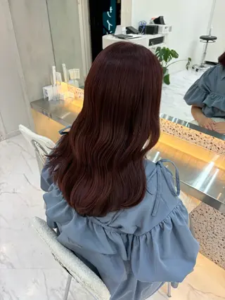 ロング レイヤーカット×暖色 カラー🎀ASAKAのヘアスタイル