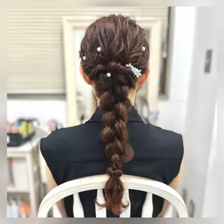 ヘアアレンジ 似合わせヘアメイク 💐オダギリチアキのヘアスタイル