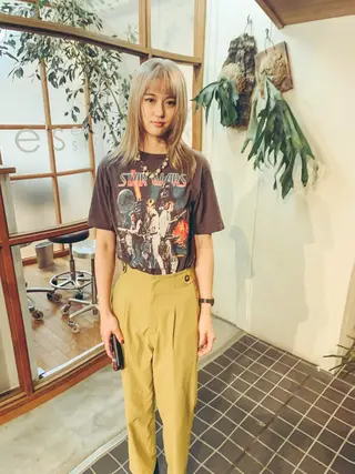 ミディアム カラー つくばUtooe's 副店長　寺沢颯のヘアスタイル