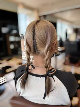 ロング ヘアアレンジ 穂積 未優のヘアスタイル