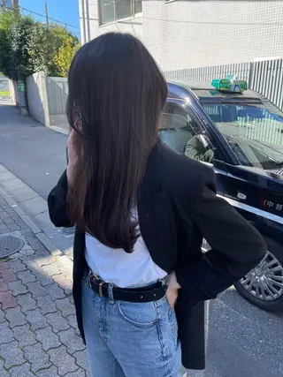 ロング ラベンダー/レイヤー スタイル🤎mamiのヘアスタイル