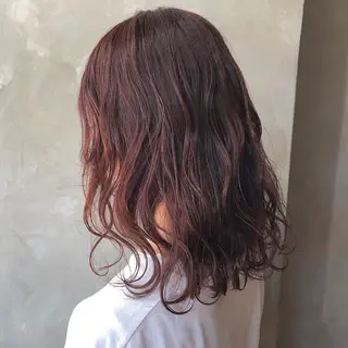 ミディアム カラー CLUTCH天王寺 西藤遥河のヘアスタイル