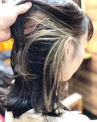 ミディアム カラー ツイスパ/Wカラー ✨RYUのヘアスタイル