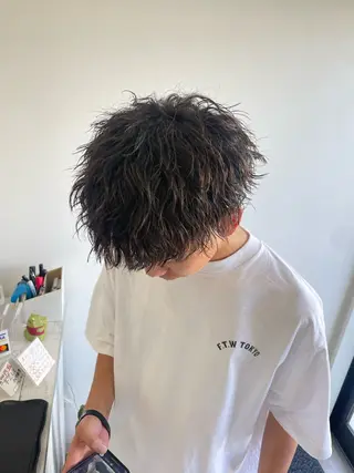 ショート パーマ Men´s BUCK所属・岐阜No.1メンズ 美容師／村上達紀のヘアスタイル