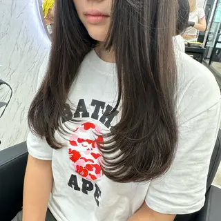 カラー 遠藤沙也加 /レイヤーカットのヘアスタイル