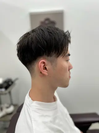 ショート パーマ メンズ ボブ ショート 髪質改善  相澤晃希のヘアスタイル