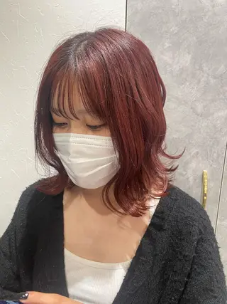 カラー 顔まわり/インナー カラー/　syuriのヘアスタイル